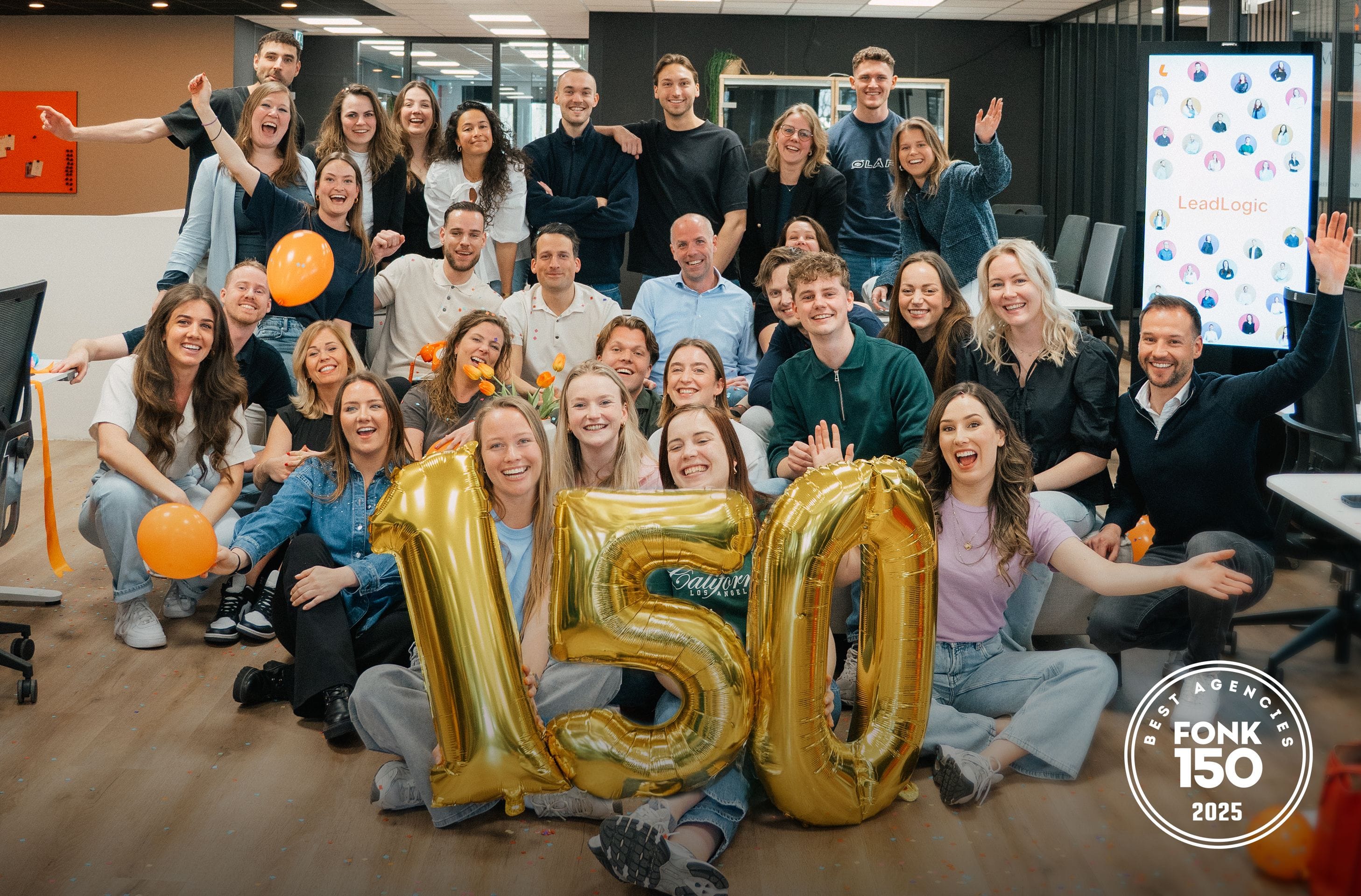 Opdrachtgevers geven LeadLogic opnieuw plek in FONK150 Best Agencies van Nederland afbeelding