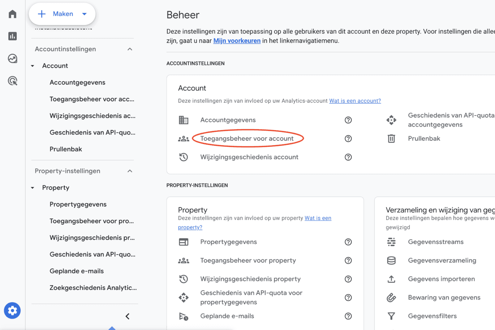 GA4 toegang verschaffing 2